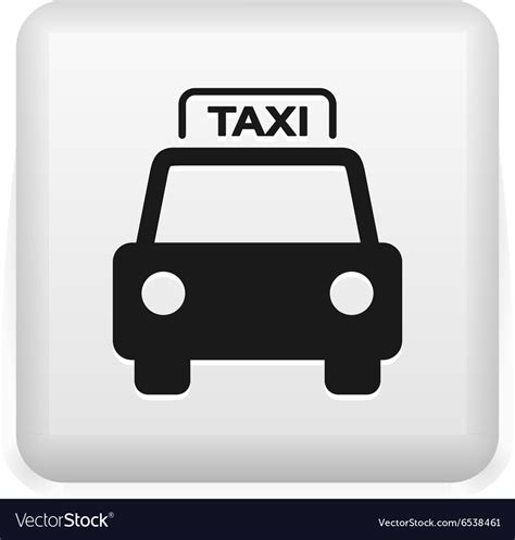 Taxi Symbol Royalty Free Vector Image Vectorstock