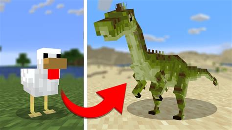 I Remade Every Mob Into Dinosaurs In Minecraft Minecraft Videos