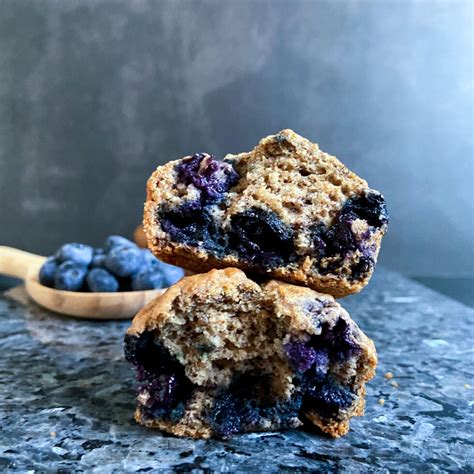 Blaubeer Bananen Muffins Vollwertig Vegan Zusatzzuckerfrei Marta