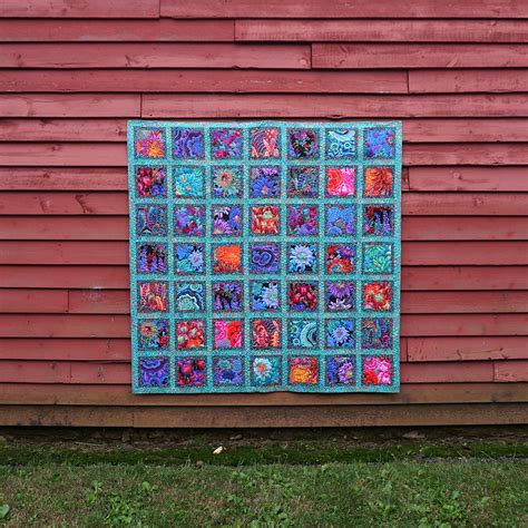 Jewel Frame Quilt Kit Green Featuring Kaffe Fassett Collective