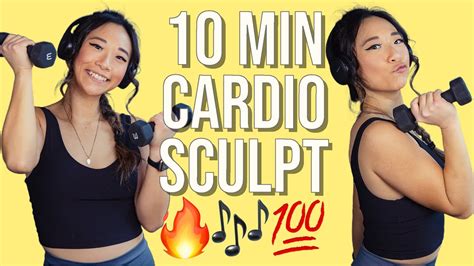 10 Min Dumbbell Cardio Home Workout Dumbbells Youtube