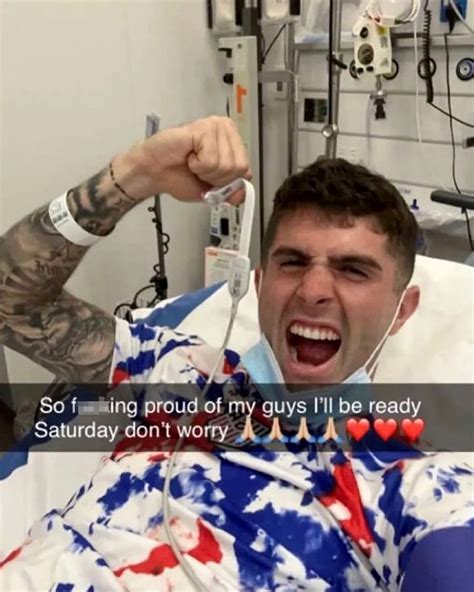 Injured Christian Pulisic Celebrates Usmnt Win From Hospital