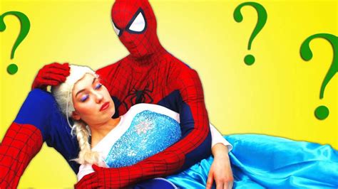 Spiderman Frozen Elsa And Anna Vs The Riddler Anna Saves Elsa Fun Superhero Movie In Real Life