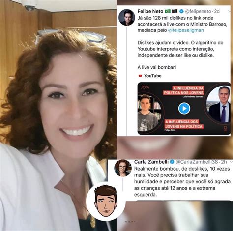 Felipe Neto Briga Deputada Bolsonarista Carla Zambelli No Twitter E