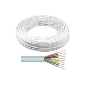 CABO 2 PARES MULTICORES 26AWG NU BRANCO 100M CONDUTTI