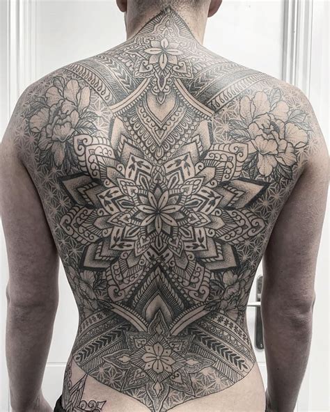 Full Back Tattoo Mandala