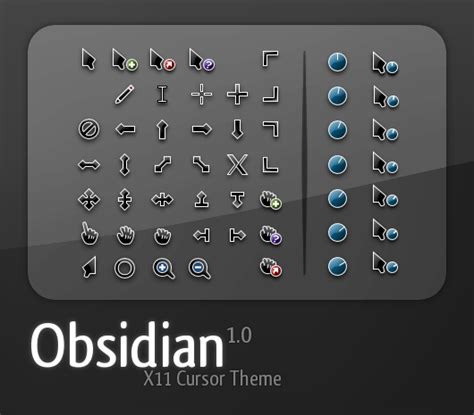 Obsidian Cursor Pack - SkinPack - Customize Your Digital World