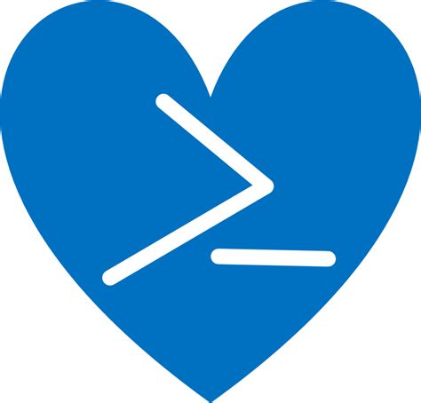 Download Powershell Logo In A Heart - Windows Powershell | Transparent PNG Download | SeekPNG