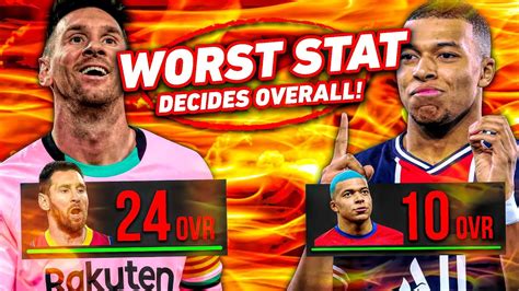 I Made Players Worst Stat Into Their Overall Rating Fifa 21 Career