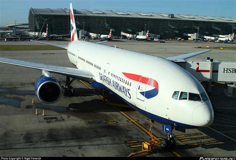 G YMMA British Airways Boeing 777 236ER Photo By Nigel Fenwick ID