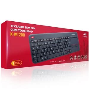 Teclado Sem Fio Touchpad K Wt Bk C Tech Leroy Merlin