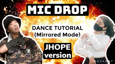 BTS Mic Drop Dance Tutorial JHOPE Version YouTube