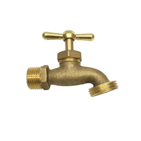 THEWORKS 3 4 In MIP Inlet X 3 4 In MHT Outlet Brass Threaded Hose