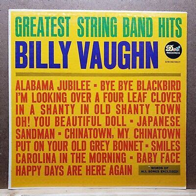 Billy Vaughn Greatest String Band Hits DLP 3409 Vinyl Record LP