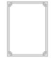 Roman Style Black Ornamental Decorative Frame Vector Image