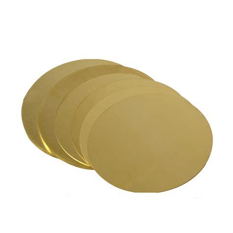 Brass Round Disc Plate Round Brass Plate 08 3 Mm Thick Ø50 Mm200 Mm