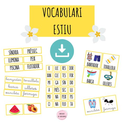 Profes Papel Tijera Vocabulari Estiu