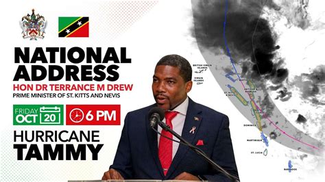 National Address Hurricane Tammy Hon Dr Terrance M Drew Oct