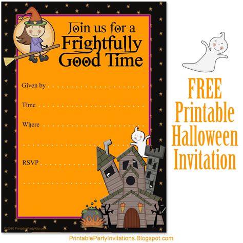 Free Halloween Birthday Invitation Templates Printable FREE Printable Hub