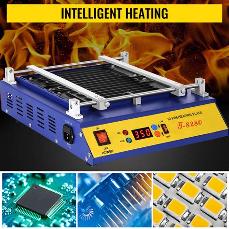 VEVOR T8280 PCB Board Preheater Hot Plate 0 450 Celsius Solder Repair BGA Soldering Rework