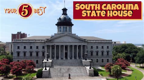 Columbia State House South Carolina Capital Building Drone Video