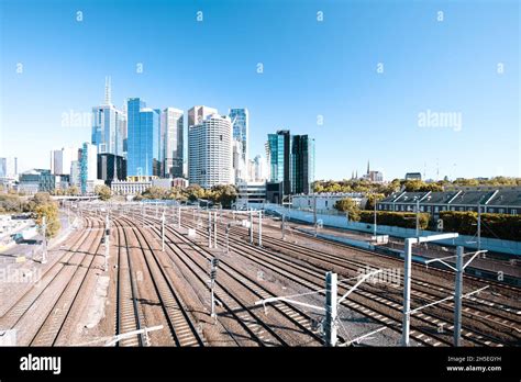 Melbourne CBD Skyline in Australia Stock Photo - Alamy