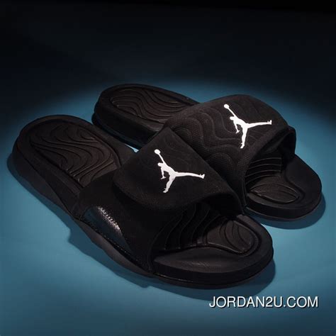 Jordan Hydro 4 Retro Slides Air 4 All Black 705163 010 Free Shipping