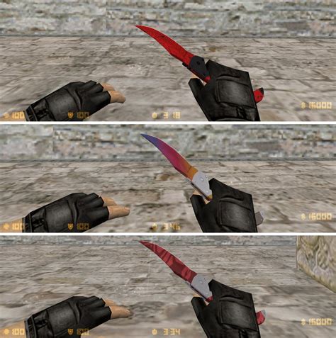 CS GO Falchion Knife HD Skins For Cs 1 6 Counter Strike 1 6 Works In