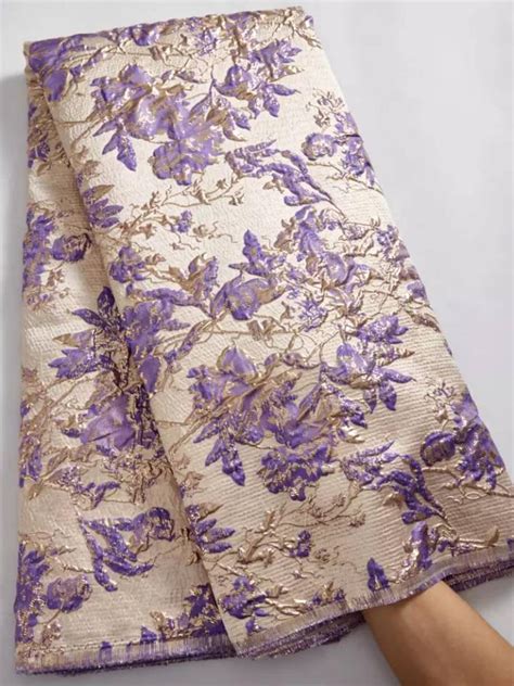 Latest High Quality Jacquard Brocade Lace Fabric Top Selling African