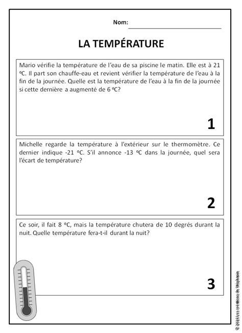 Trousse D Enseignement Les Temp Ratures