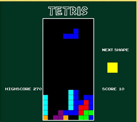 Simple Tetris Game Using Pygame In Python Free Source Code Sourcecodester