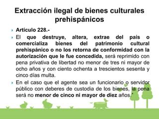 DELITOS CONTRA EL PATRIMONIO CULTURAL PPT