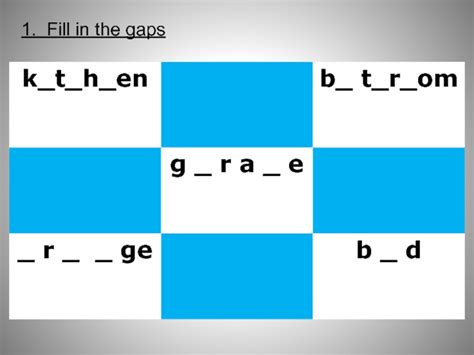 Fill in the gaps. Match