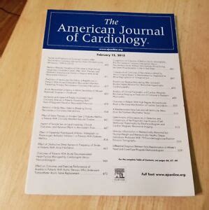 American Journal Of Cardiology February 15 2015 Heart Doctor Medical Magazine | eBay