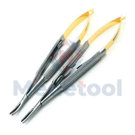 Castroviejo Needle Holder 14 Cm Straight Curved Micro Surgery