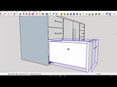 SketchUp Componentes Dinâmicos Gaveta YouTube