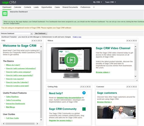 Sage CRM Introduction To Dashboards Front Line Systems