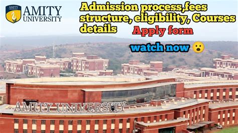 Amity University Admission Process Apply Online Eligibilitycourse