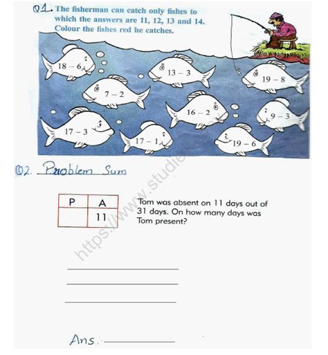 Cbse Class 2 Maths Subtraction Worksheet