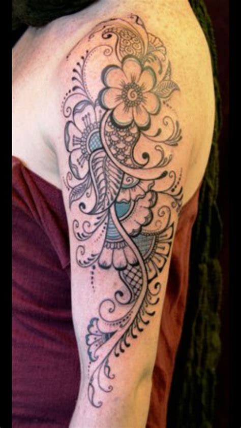 Paisley Shoulder Tattoo