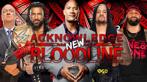 Acknowledge The New Bloodline Roman Reigns The Rock Solo Sikoa Jimmy