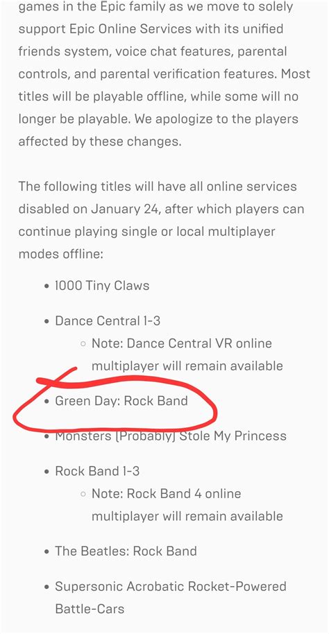 Online Multiplayer On Green Day Rock Band Shutting Down Soon Rgreenday