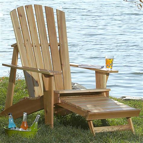 Adirondack Chair With Footrest Woodworking Plan From Wood Magazine