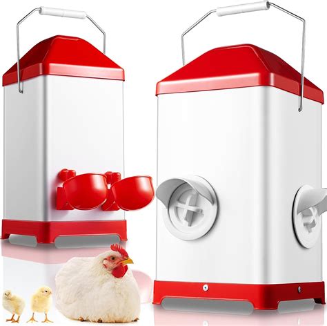 Magicworx Chicken Feeder And Waterer Set Automatic Chicken Feeder Waterer Hanging