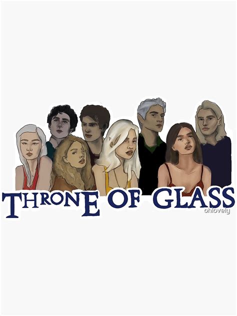 Throne Of Glass Sticker For Sale By Ohlovely Redbubble