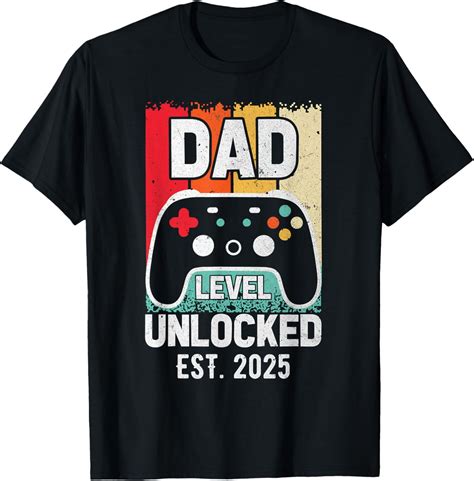 Hot Trending T Shirt With New Dad Level Unlocked Leveled Up To Daddy Gaming Dad Walmart