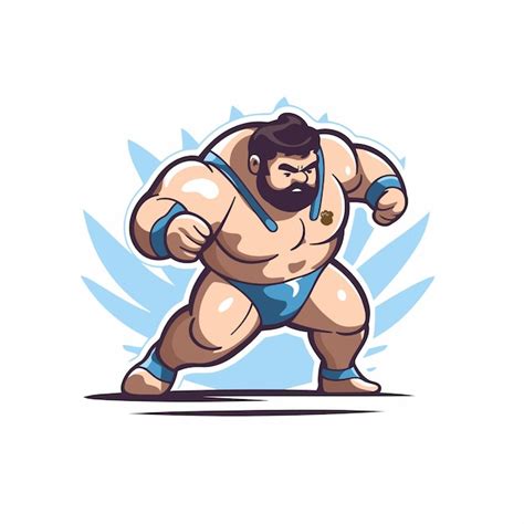 Luchador De Sumo Ilustraci N Vectorial De Un Luchador De Sumi Sobre Un