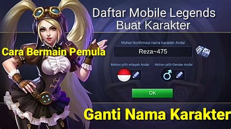 Cara Daftar Mobile Legends Buat Nama Karakter Dan Tutorial Bermain