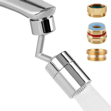 720 Degree Swivel Faucet Extender Female Sink Faucet Aerator With Male