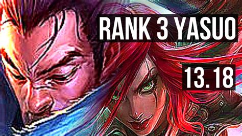 Yasuo Vs Katarina Mid Rank 3 Yasuo 6 0 4 Dominating Na